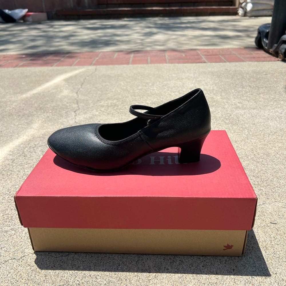 Black Mini Heel with Strap
